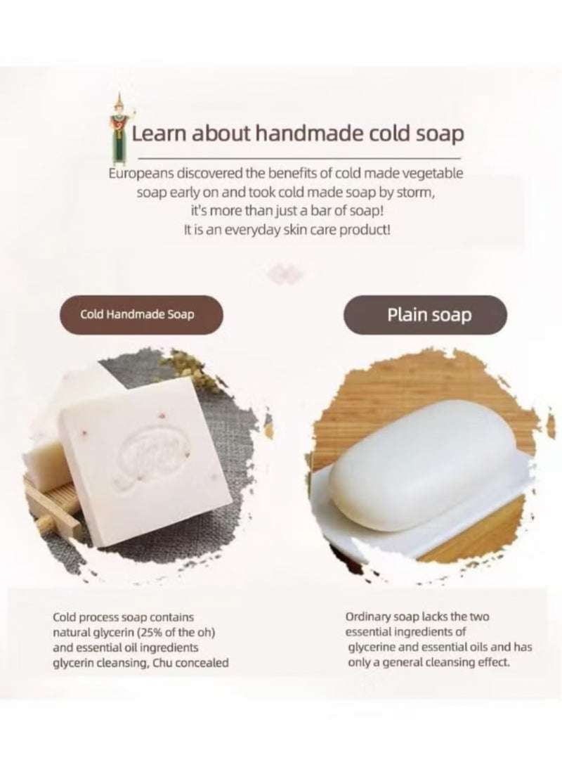 Goreem Thai Rice Soap 65g Original Thai Handmade Soap Rice Milk Soap Whitening Soap Goat Milk Soap Handmade Soap - Image 3